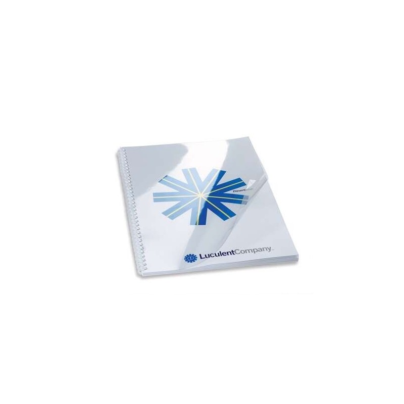 GBC HiClear Confezione da 100 copertine per rilegatura A4 - 180 micron - Colore trasparente GBC HiClear Confezione da 100 copertine per rilegatura A4 - 180 micron - Colore trasparente
