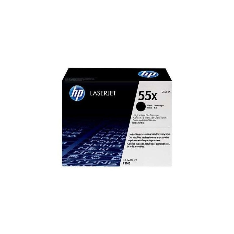 Cartuccia toner nero originale HP CE255X - 55X Cartuccia toner nero originale HP CE255X - 55X