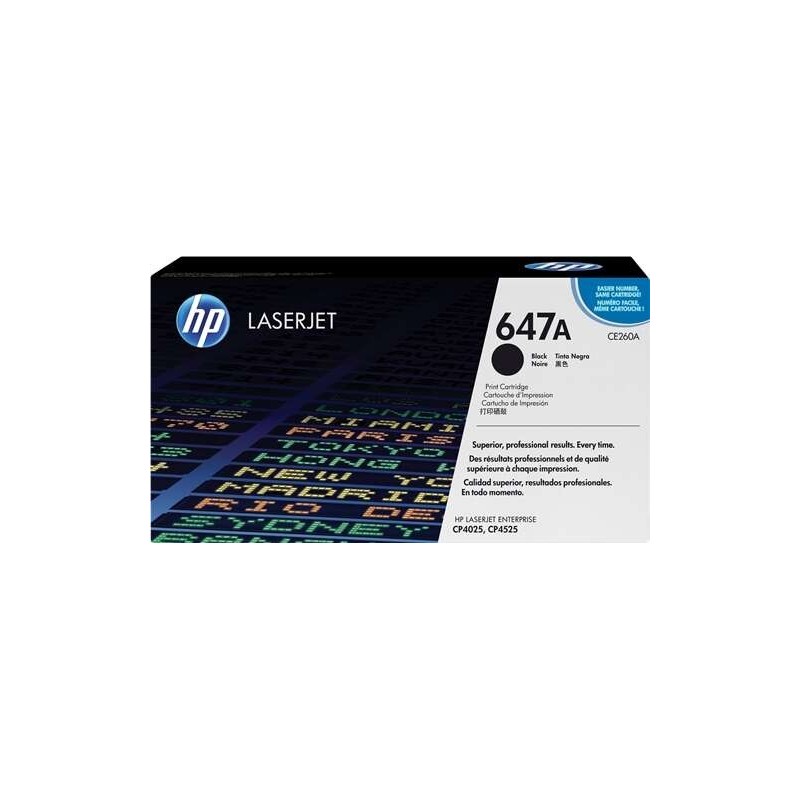 HP CE260A Negro Cartucho de Toner Original - 647A HP CE260A Negro Cartucho de Toner Original - 647A