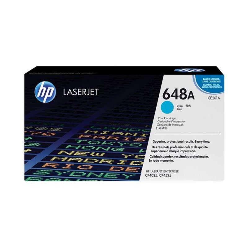 Cartuccia toner originale ciano HP CE261A - 648A Cartuccia toner originale ciano HP CE261A - 648A