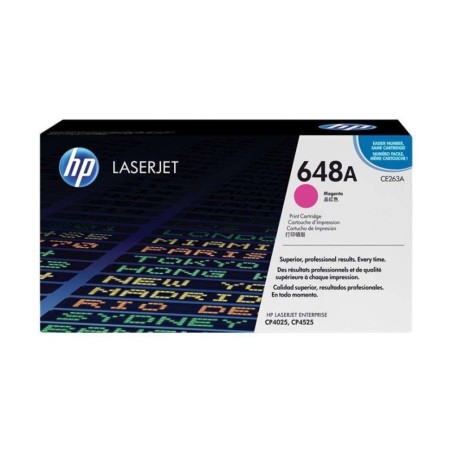 Cartuccia toner originale magenta HP CE263A - 648A