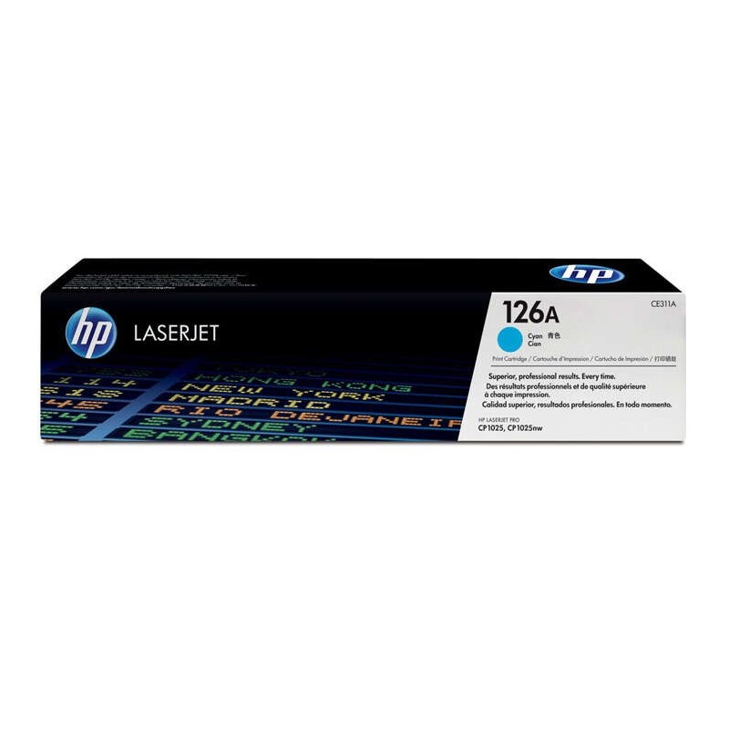 Cartuccia toner originale ciano HP CE311A - 126A Cartuccia toner originale ciano HP CE311A - 126A
