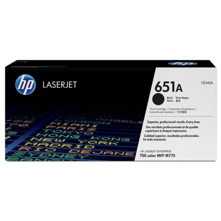 Cartuccia toner nero originale HP CE340A - 651A