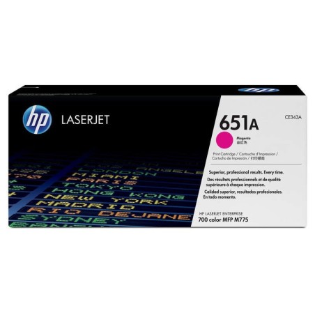 Cartuccia toner originale magenta HP CE343A - 651A