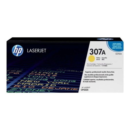 Cartuccia toner giallo originale HP CE742A - 307A