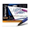 Bic Intensity Colour Change Pack de 6 Rotuladores - TecnologIa de Cambio de Color - Punta Fina de 0.4mm - Colores Surtidos