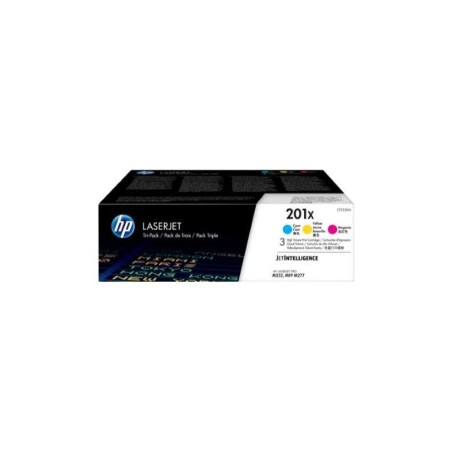 Confezione da 3 cartucce toner originali HP CF401X/CF402X/CF403X - 201X