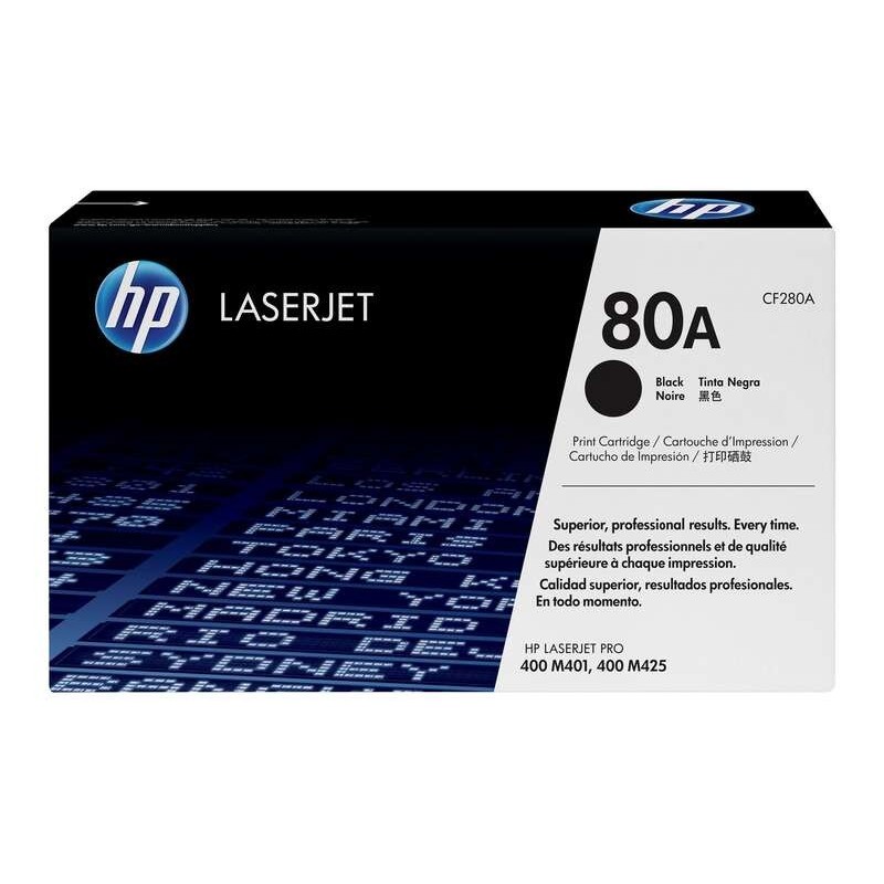 Cartuccia toner nero originale HP CF280A - 80A Cartuccia toner nero originale HP CF280A - 80A