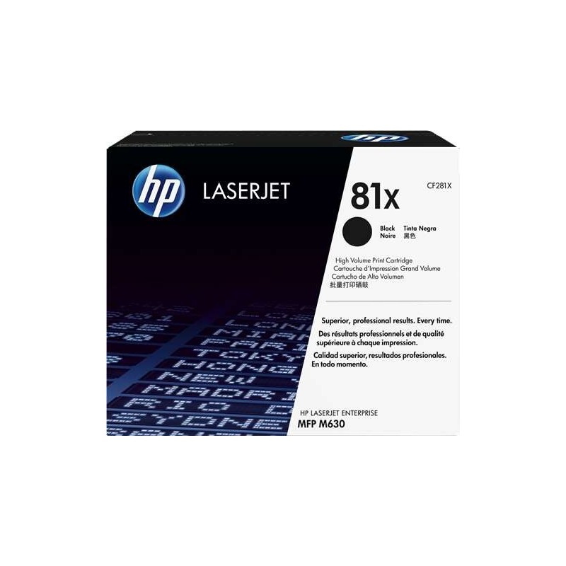 HP CF281X Negro Cartucho de Toner Original - 81X HP CF281X Negro Cartucho de Toner Original - 81X