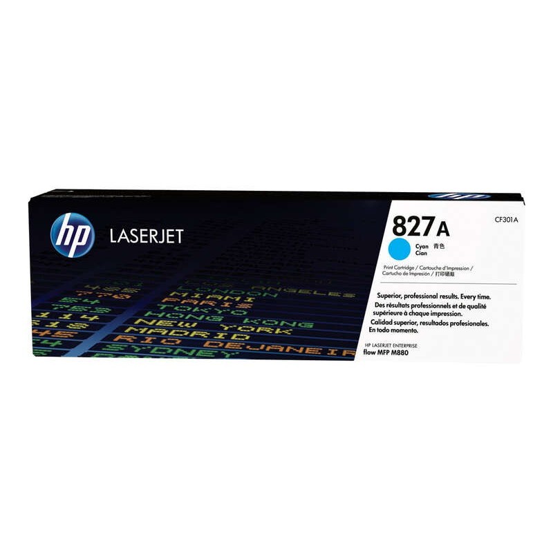 Cartuccia toner originale ciano HP CF301A - 827A Cartuccia toner originale ciano HP CF301A - 827A
