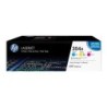 Confezione da 3 cartucce toner originali HP CC531A/CC532A/CC533A - 304A