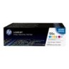 Confezione da 3 cartucce toner originali HP CB541A/CB542A/CB543A - 125A