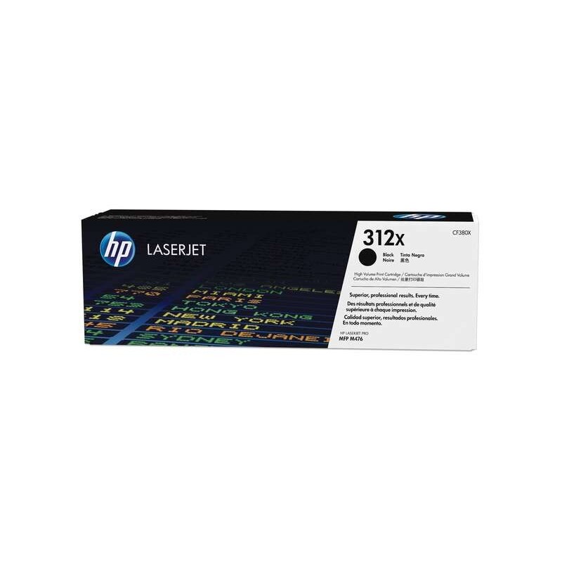 Cartuccia toner nero originale HP CF380X - 312X Cartuccia toner nero originale HP CF380X - 312X