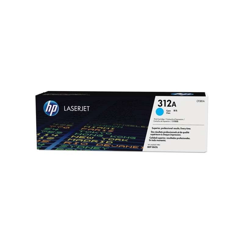 Cartuccia toner originale ciano HP CF381A - 312A Cartuccia toner originale ciano HP CF381A - 312A