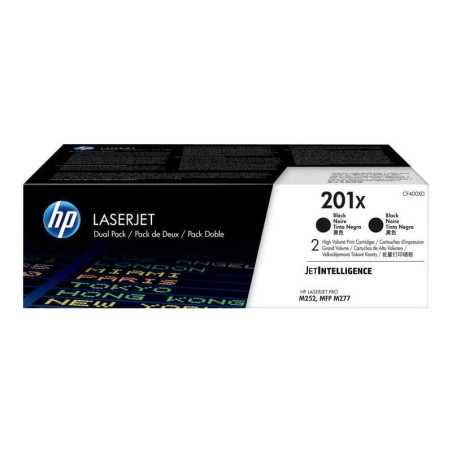 Confezione da 2 cartucce toner originali HP CF400X nero - 201X