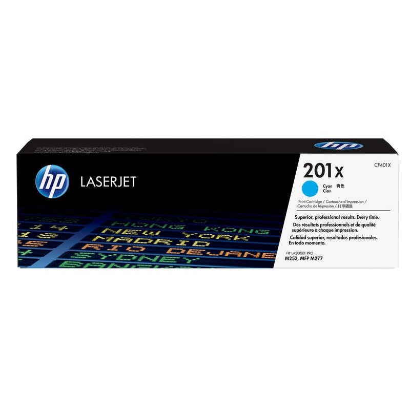 Cartuccia toner originale ciano HP CF401X - 201X Cartuccia toner originale ciano HP CF401X - 201X