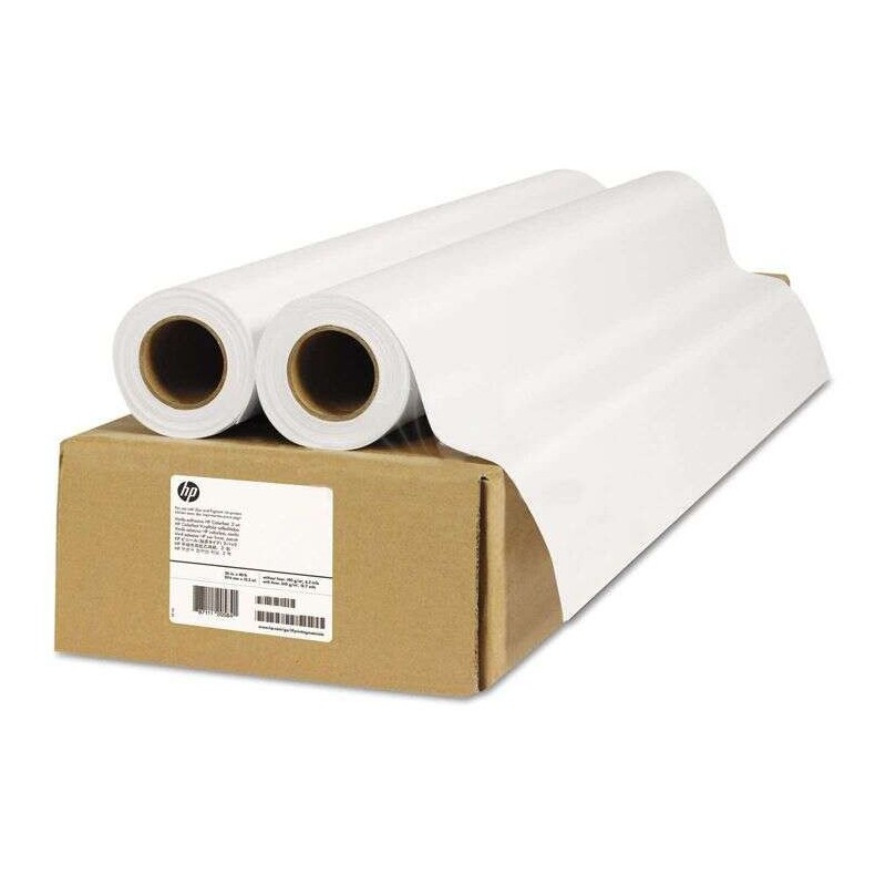 Confezione da 2 rotoli di carta per plotter HP Everyday - Adesivo in polipropilene opaco - 36" 914 mm x 30,5 m 120 g Confezione da 2 rotoli di carta per plotter HP Everyday - Adesivo in polipropilene opaco - 36" 914 mm x 30,5 m 120 g