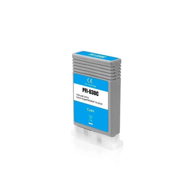 Canon PFI030 Cyan Cartucho de Tinta Pigmentada Generico - Reemplaza 3490C001 Canon PFI030 Cyan Cartucho de Tinta Pigmentada Generico - Reemplaza 3490C001