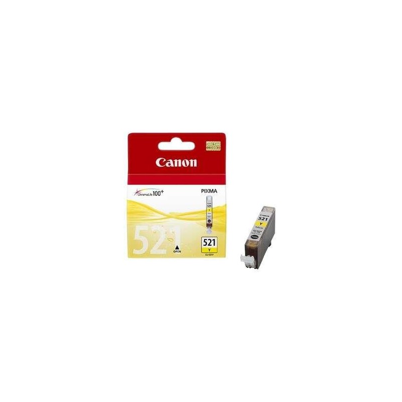 Canon CLI521 Amarillo Cartucho de Tinta Original - 2936B001 Canon CLI521 Amarillo Cartucho de Tinta Original - 2936B001