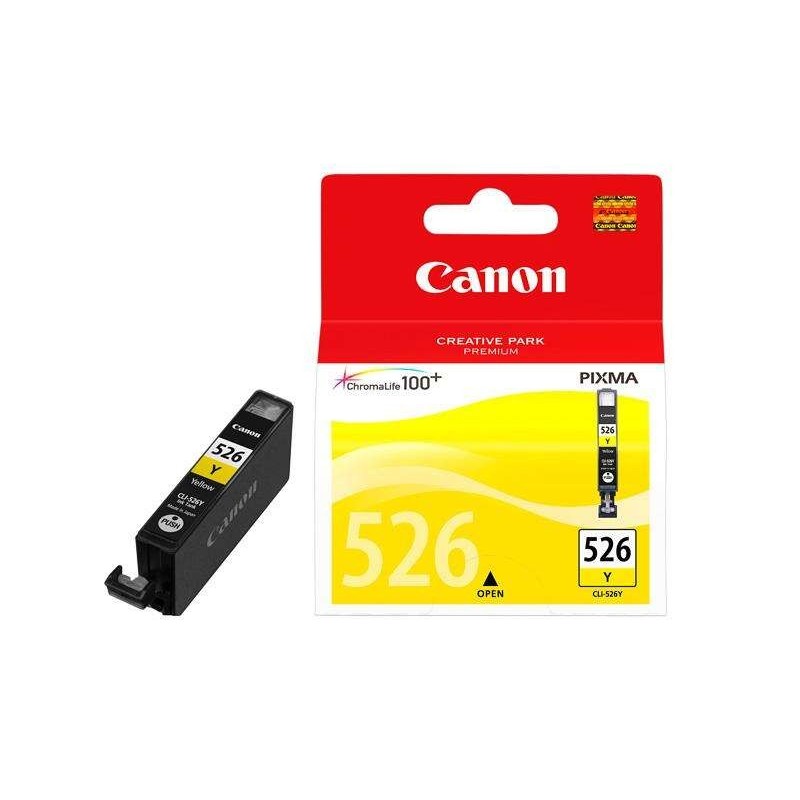 Cartuccia d'inchiostro originale gialla Canon CLI526 - 4543B001 Cartuccia d'inchiostro originale gialla Canon CLI526 - 4543B001