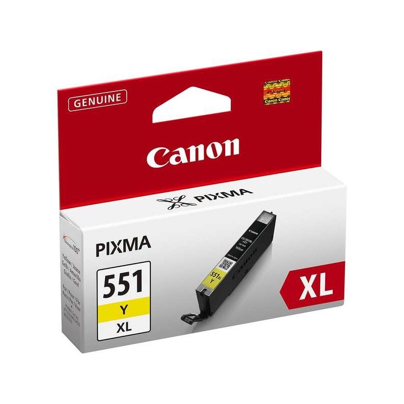 Cartuccia d'inchiostro originale gialla Canon CLI551XL - 6446B001 Cartuccia d'inchiostro originale gialla Canon CLI551XL - 6446B001