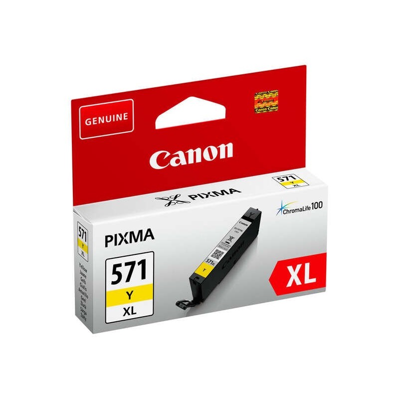 Cartuccia d'inchiostro originale gialla Canon CLI571XL - 0334C001 Cartuccia d'inchiostro originale gialla Canon CLI571XL - 0334C001