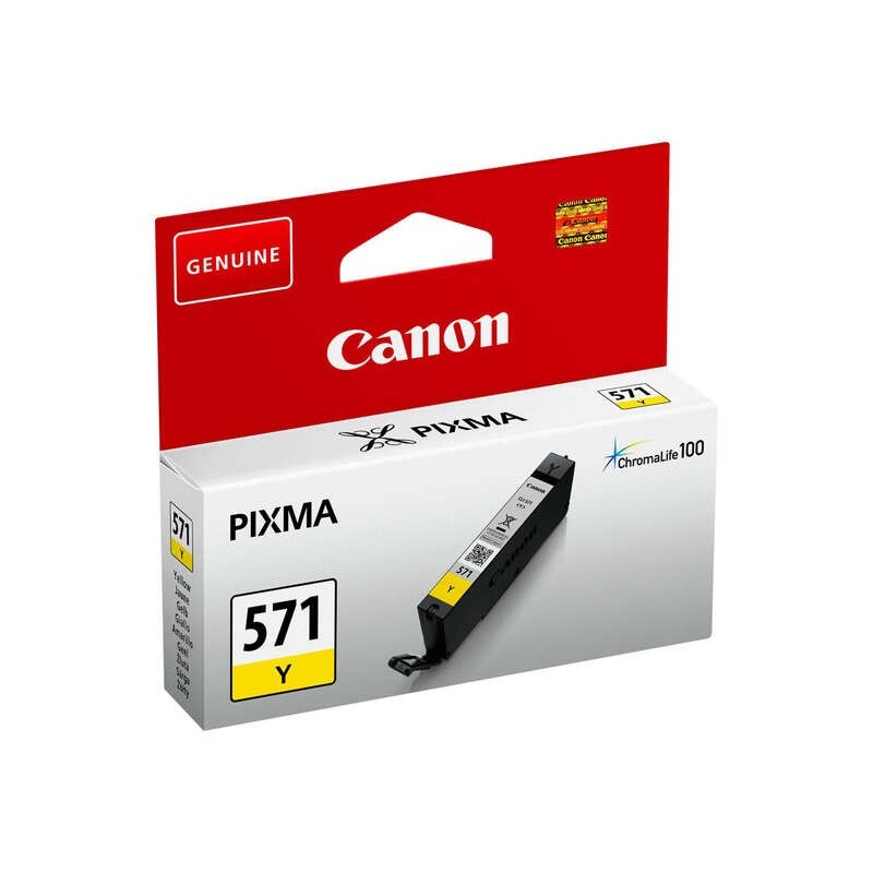 Cartuccia d'inchiostro originale gialla Canon CLI571 - 0388C001 Cartuccia d'inchiostro originale gialla Canon CLI571 - 0388C001