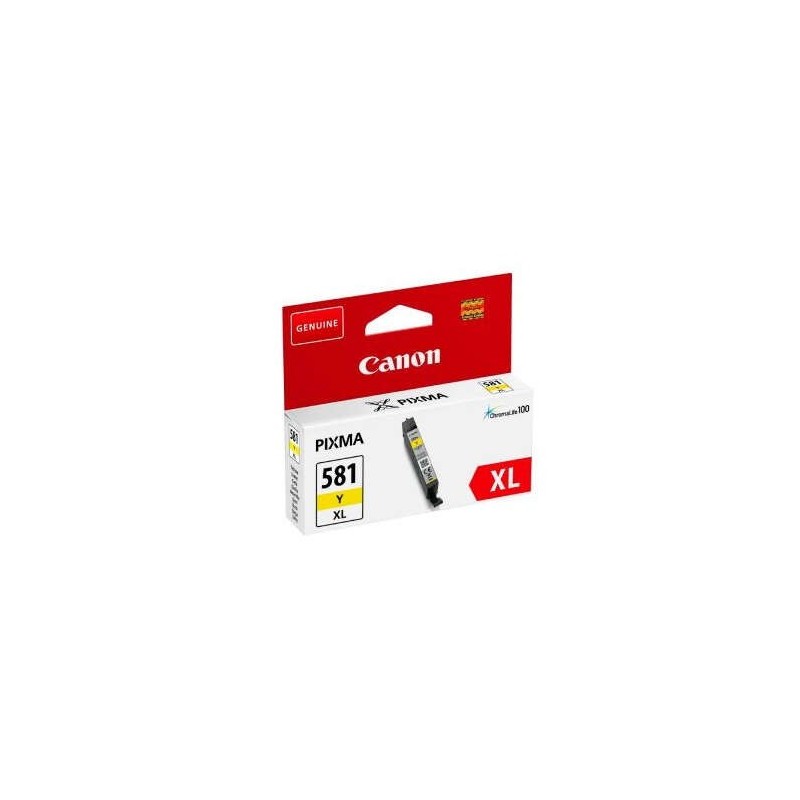 Cartuccia d'inchiostro originale gialla Canon CLI581XL - 2051C001 Cartuccia d'inchiostro originale gialla Canon CLI581XL - 2051C001