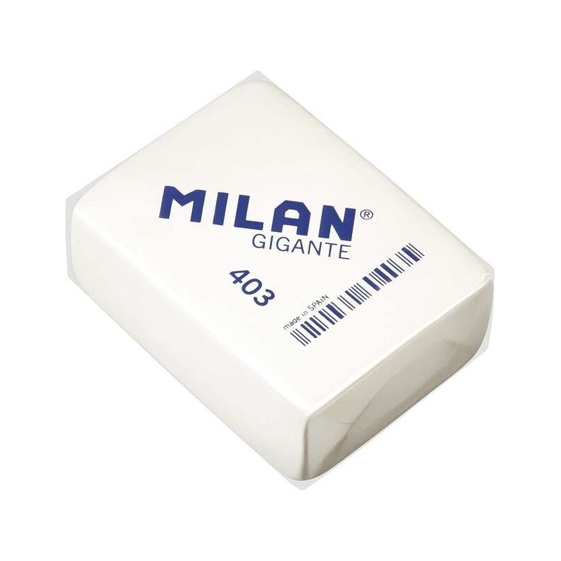 Gomma gigante Milan 403 - Briciola di pane - Gomma sintetica morbida - Colore bianco 3pz 3pz Gomma gigante Milan 403 - Briciola di pane - Gomma sintetica morbida - Colore bianco 3pz 3pz