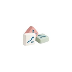 Gomma quadrata Milan 430 - Briciola di pane - Gomma sintetica morbida - Colori assortiti 30pz 30pz