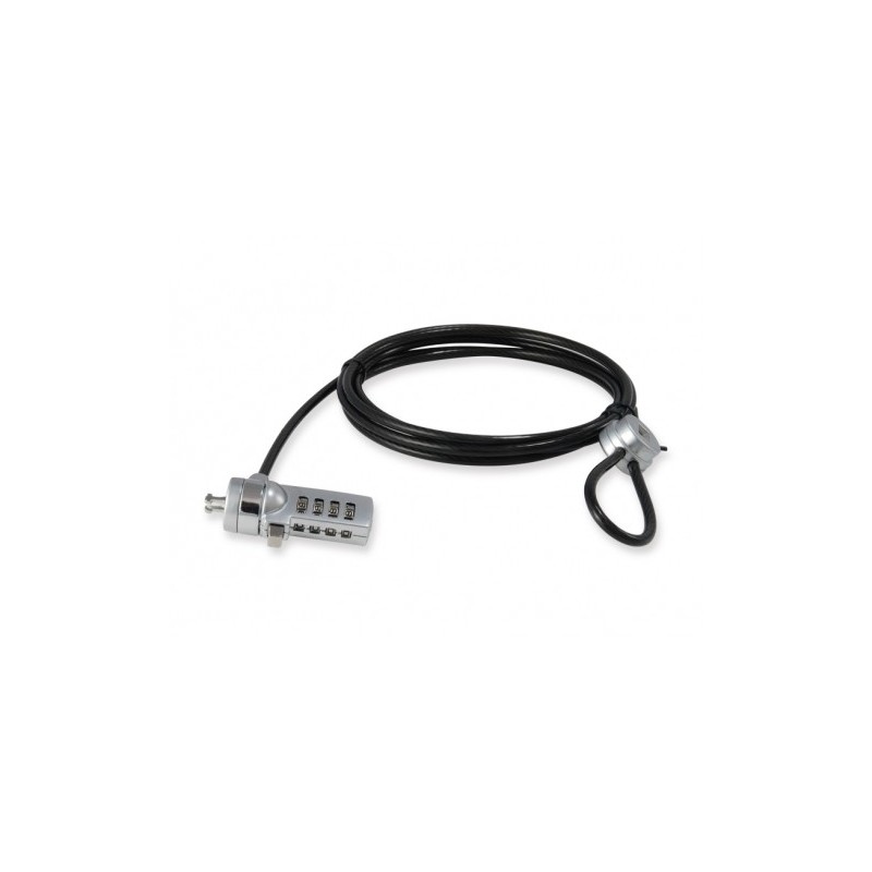 Lucchetto a combinazione Conceptronic con cinturino in acciaio per laptop - Acciaio 4 mm - 1,8 M Lucchetto a combinazione Conceptronic con cinturino in acciaio per laptop - Acciaio 4 mm - 1,8 M