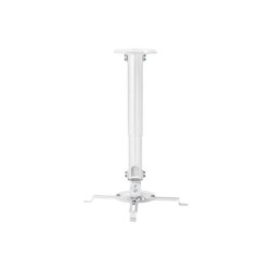 Aisens Soporte Universal Giratorio - Inclinable y Extensible de Techo para Proyector - Hasta 13.5Kg - Color Blanco