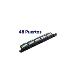 Cromad Patch Panel 48 Puertos Krone Cat 6 1U UTP 19"