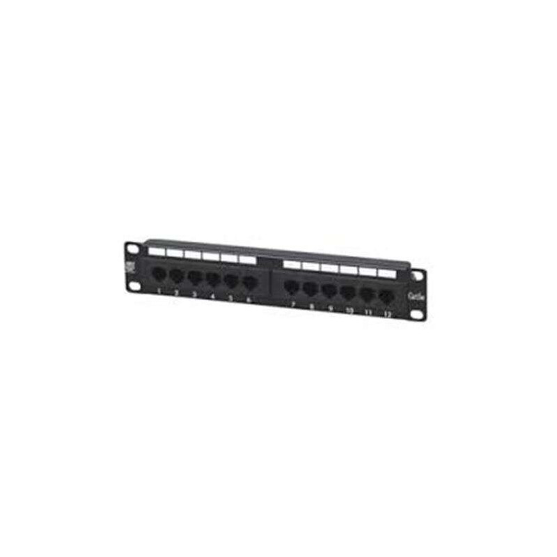Cromad Patch Panel 12 Puertos Cat 6 1U UTP 10" Cromad Patch Panel 12 Puertos Cat 6 1U UTP 10"
