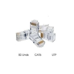 Cromad Conector para Cable de Red RJ45 Cat.6 UTP 8 50uds.