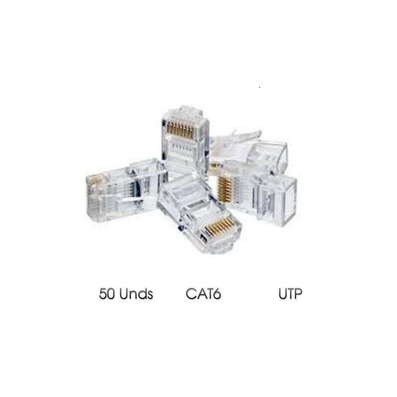 Cromad Conector para Cable de Red RJ45 Cat.6 UTP 8 50uds. Cromad Conector para Cable de Red RJ45 Cat.6 UTP 8 50uds.