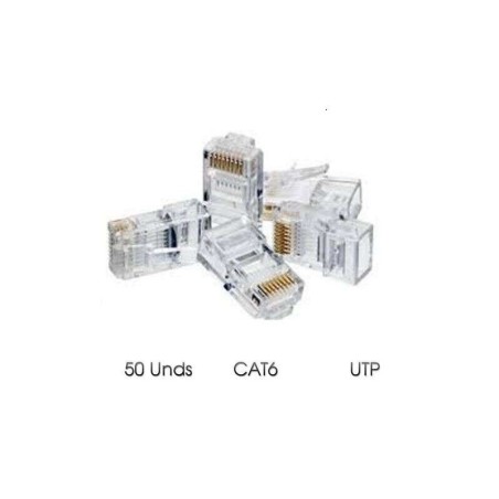 Connettore Cromad per Cavo di Rete RJ45 Cat.6 UTP 8 50 unità.
