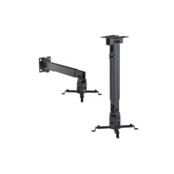 Cromad Soporte de Techo/Pared para Proyector - Extensible e Inclinable - Peso Max. 20kg