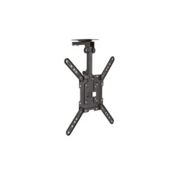 Cromad Soporte de Techo Basculante para TV de 23"-55" - Inclinable y Giratorio - Peso Max 20kg - VESA 400x400mm