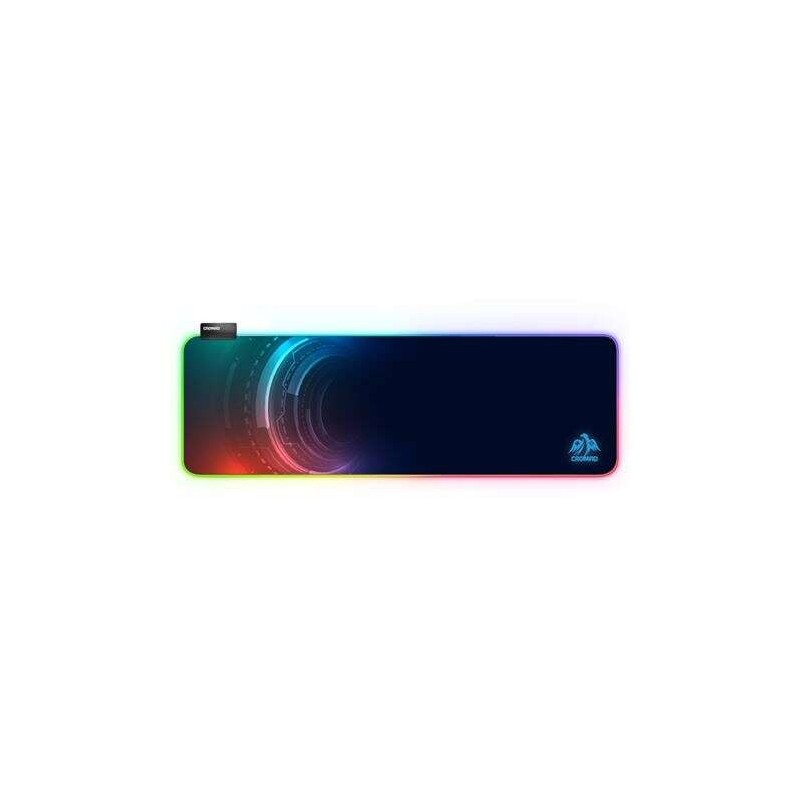 Tappetino per mouse da gaming Cromad Pro XXL - Illuminazione LED RGB - Bordi rinforzati - Dimensioni 800x300x3mm - Cavo da 1,50 Tappetino per mouse da gaming Cromad Pro XXL - Illuminazione LED RGB - Bordi rinforzati - Dimensioni 800x300x3mm - Cavo da 1,50