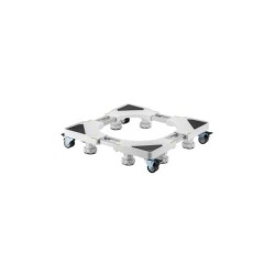 Supporto/Base Regolabile con Ruote Serie Cromad PRO per Frigorifero e Lavatrice - Colore Bianco