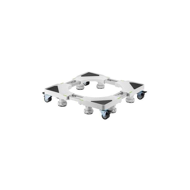 Supporto/Base Regolabile con Ruote Serie Cromad PRO per Frigorifero e Lavatrice - Colore Bianco Supporto/Base Regolabile con Ruote Serie Cromad PRO per Frigorifero e Lavatrice - Colore Bianco