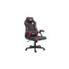 Sedia da gaming serie Cromad Nitro - Altezza regolabile con pistone a gas di classe 2 - Cuscino lombare - Colore nero/rosso