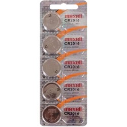 Maxell Confezione da 5 batterie a bottone al litio CR2016 3V