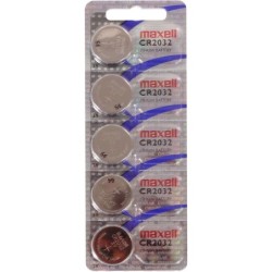 Maxell Confezione da 5 batterie a bottone al litio CR2032 3V