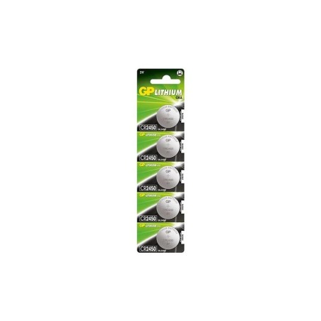 Confezione da 5 batterie al litio GP CR2450 da 3 V