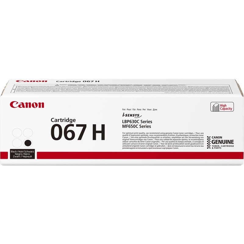 Cartuccia toner nero originale Canon 067H - 5106C002 Cartuccia toner nero originale Canon 067H - 5106C002