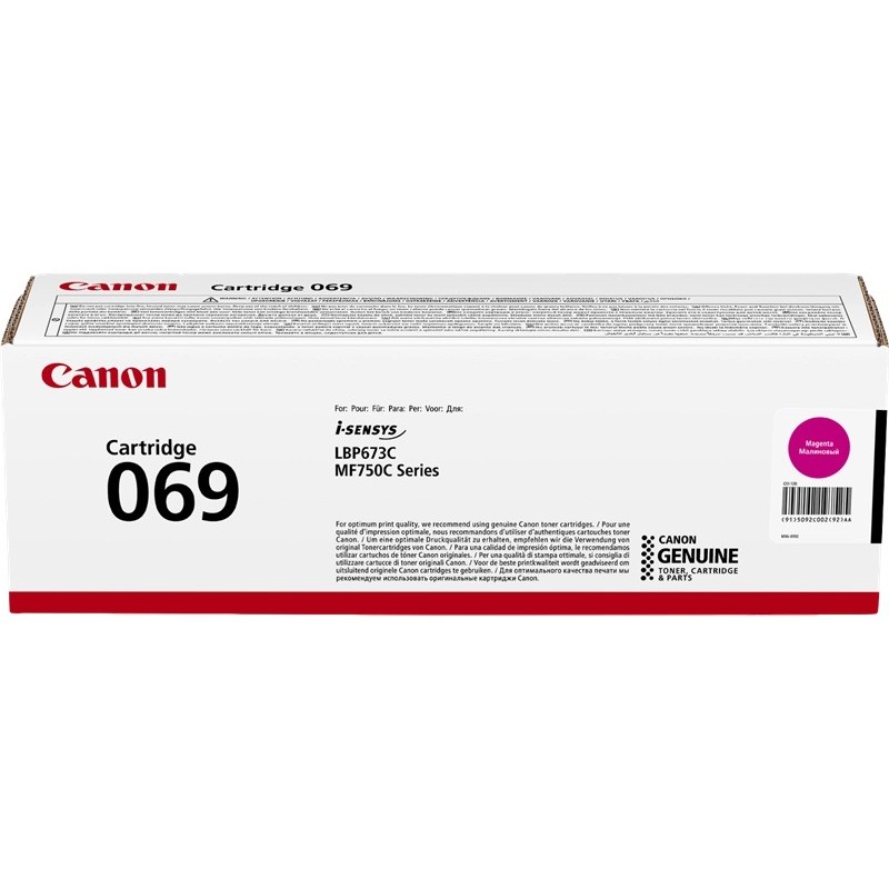 Cartuccia toner originale magenta Canon 069 - 5092C002 Cartuccia toner originale magenta Canon 069 - 5092C002