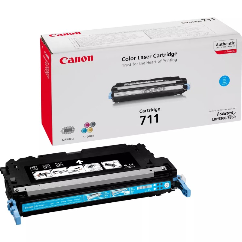 Cartuccia toner originale Canon 711 ciano - 1659B002 Cartuccia toner originale Canon 711 ciano - 1659B002