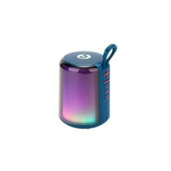 Altoparlante Bluetooth Coolsound Light Boom 5W - Maniglia per il trasporto - Effetti luce LED - Colore blu